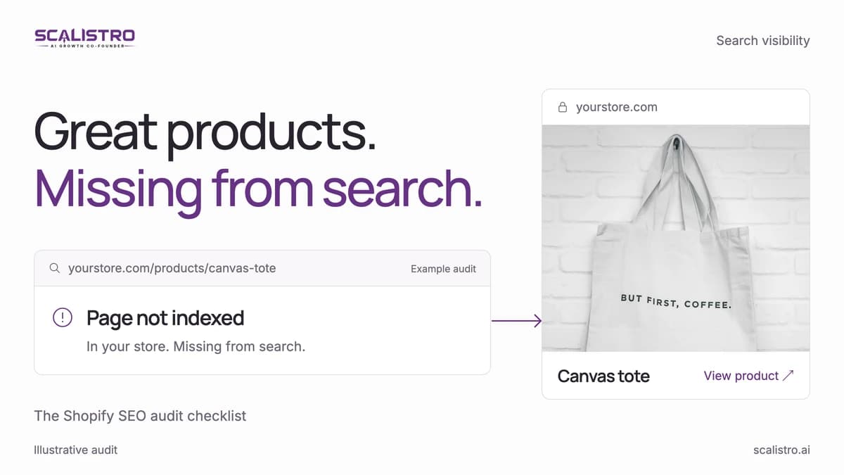 Shopify SEO Audit Checklist for D2C Brands